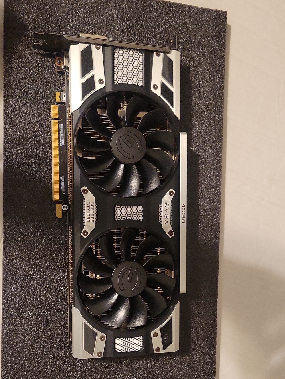 EVGA Black and Silver Dual-Fan Graphics Card